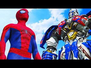 THE AMAZING SPIDER-MAN vs OPTIMUS PRIME (Transformers)