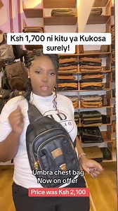 It’s giving bhaddie star vibes 🤩🤩 Rock the umbra Chest bag for ksh1700 Only 🥰Visit us today and get to shopping 🛒.Shop now ‼️ #denri@9 #thankyoufor9years #9years9cheers | DENRI Africa