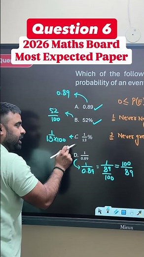 Q6: Which option is NOT Probability? 😱 99% Students Fail here! ❌ #class10maths #probability #shorts