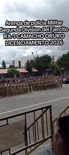 Licenciamiento 2026: Despedida de Soldados en Oruro