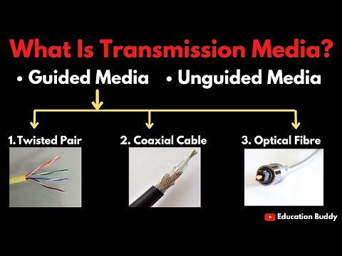Transmission Media / Medium (Part - 1) || Twisted Pair Cable, Coaxial Cable, Optical Fibre Cable