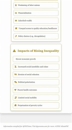 Causes and Impacts of Rising Inequality