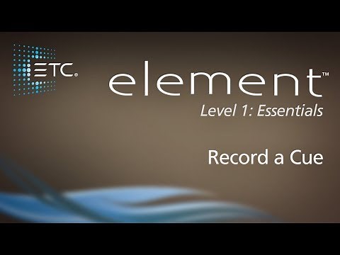 07.1 Record a Cue