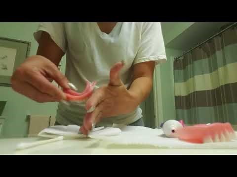 How I keep my teeth in using fixodent paste and powder and spray bottle😁✅