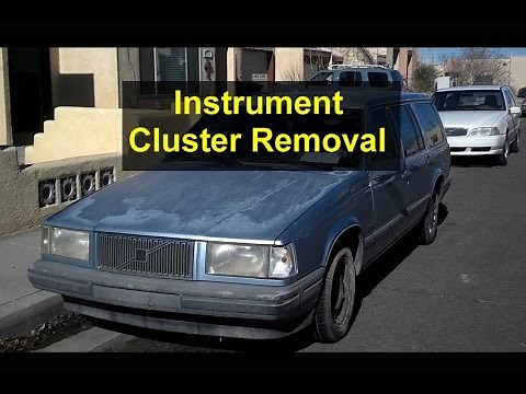 How to remove and install the instrument cluster on the Volvo 740, 940, 240, etc. - VOTD