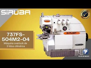 737FS-504M2-04 - Máquina overlock de 3 hilos cilíndrica
