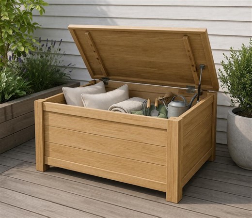Outdoor Storage Box Plans PDF | DIY Wooden Garden Storage Chest - Etsy