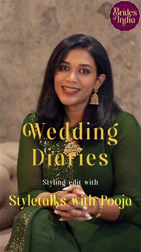 Style Talks with Pooja | Traditional weddings always feel very special to me.There’s so much richness already,the saree, the colours, the setting. While styling... | Instagram