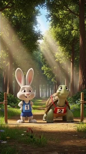 😲 खरगोश हार गया! कछुए ने कर दिखाया कमाल 🐢🔥#shorts #aishorts #trendingshorts #3D cartoon #100kviews