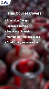 Aligned with Indian Standards, the LPG Cylinder eLearning course covers critical aspects of design, testing, inspection, and compliance, helping ensure safer LPG cylinders across the value chain. Manufacturers, inspectors, testing professionals, and safety personnel working with LPG cylinders can strengthen their understanding of safety and quality requirements through this structured course. Enrol on the LMS portal to build practical, standards-based expertise. #LPGCylinder #IndianStandards #le