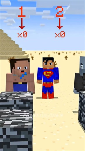 Who Will Win the Strength Battle, Herobrine or Superman? #shorts