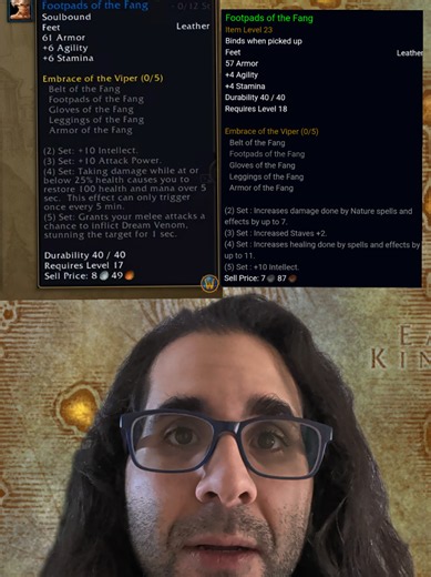 Hyped for the new itemization in wow forever. Can't wait to see what other items there are to discover. #warcraft #classicplus #wowclassic #worldofwarcraft #wow