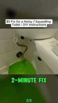 DON'T CALL A PLUMBER | $10 Fix for a Noisy / Squealling Toilet | DIY Instructions