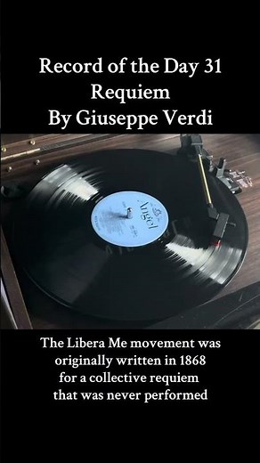 Record of the Day: Verdi's Requiem #Verdi #requiem #classicalmusic #opera #vinylrecords #records