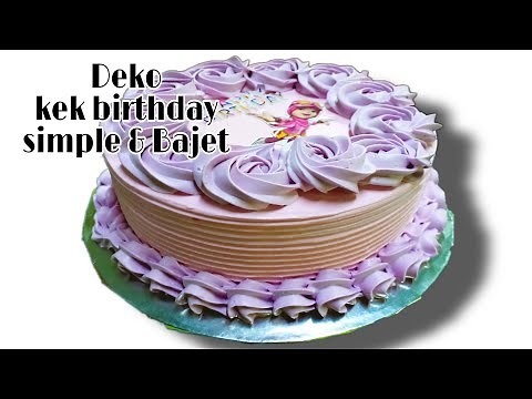 KEK BIRTHDAY SIMPLE || kek span gebu step by step pemula