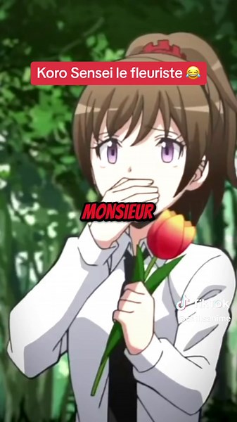 Moment drôle d'assassination classroom | koro sensei le fleuriste 😂 #animefunnymoments #animemomentdrole #assasinationclasrooom #korosensei #animevf