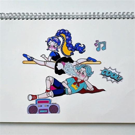 Lily Lovebraids & Rory Poopy Playtime 5 Sticker Book DIY #poppyplaytime #stickerbook #diy
