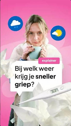Bij welk weer krijg je sneller griep? 🤧