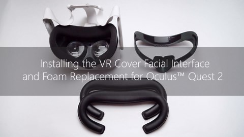 VR Cover Facial Interface Bracket & Foam Replacement with Lens Protector Cover for Meta Quest 2 (ThrillSeeker Edition - Pink & Light Grey)