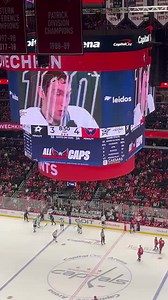 The scoreboard tribute and standing ovation at Capital One Arena as Alex Ovechkin becomes the 16th player in NHL history to reach 1500 career points (and the eighth to do so with one franchise). https://t.co/nzXGDg8jrD | Alex Ovechkin Fanpage