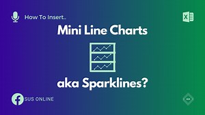 How to Insert Mini Line Charts also known as Sparklines in Excel?六‍ Ish #tutorialreels mei sikhenge ki Kaise Mini Line Charts cell mei insert karte also wo sparklines ke naam se bhi jana jata hai. #Excel #exceltips #exceltricks #DataEntry #accounting #exceltipsandtricks #finance #exceltutorials #spreadsheets #exceltraining #workfromhome2023 #wfhtips #learnexcel #susonline | SUS ONLINE | Facebook