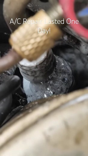AC Repair Lasted One Day (Leak Test) #acrepair #leaktest #nitrogen #airconditioning #automobile | ScannerDanner