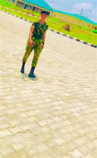 Military Training Walk: Camouflage Uniform Exploration