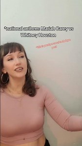 National anthem: Mariah Carey vs Whitney Houston | Osveta #mariahcarey #mariahcareycover #coversong