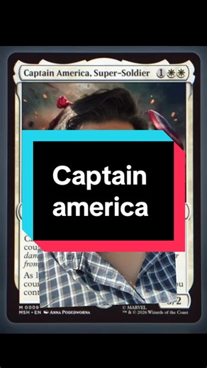 A new Captain America card in magic the gathering!#magic #mtg #magicthegathering #tcg #marvel
