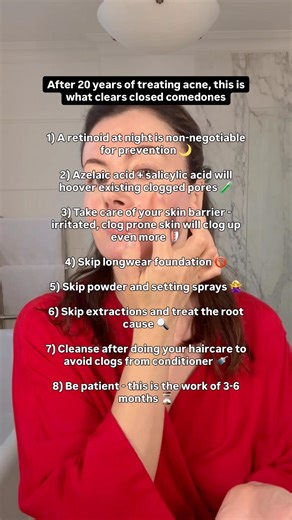 Here’s what ACTUALLY clears closed comedones