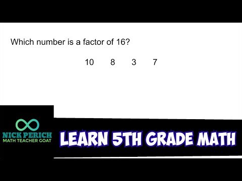 Learn 5th Grade Math - Finding a Factor of 16