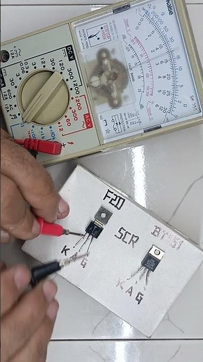 silicon-controlled rectifier (SCR) Checking with analog multimeter