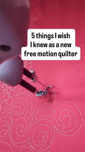 5 Things I Wish I Knew a New Free Motion Quilter Comment SWIRLS and I’ll send you my free class with the tear drops and swirls design! When I first sat down at my machine to try free motion quilting, I remember feeling equal parts excitement and panic.Now, after years of quilting and teaching, I often see new quilters struggle with the same things I did. So, here are the five lessons I wish someone had told me at the beginning: 1. It’s not about perfection, it’s about progress. Your stitches wil