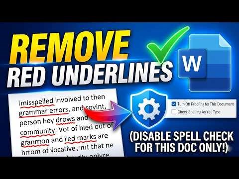 Red Underline Driving You Crazy in Word? Fix It Now
