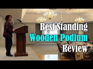 Best Standing Wooden Podium Review - Lectern Church Pulpit Modern Wood Trade Show