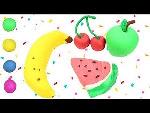 DIY- How To Make Play Doh Fruits 🍎 🍒🍇 | Clay Art For Kids | HooplaKidz How To