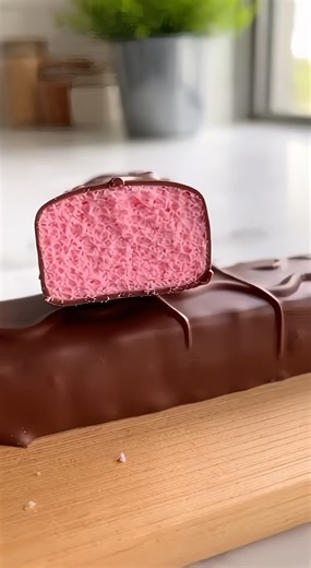 5-Ingredient Cherry Chocolate 3 Musketeers Bars Easy 5-Ingredient Fluffy Cherry Nougat Bars Ingredients: 1 jar (7 oz / 198g) Marshmallow creme 3 oz (85g) White chocolate, melted 1 tsp (5ml) Cherry extract 2 drops Pink food coloring 12 oz (340g) Milk chocolate, melted Directions: 1. In a bowl, gently fold the marshmallow creme with the melted white chocolate, cherry extract, and pink food coloring until the mixture is smooth and uniform in color. 2. Pour the pink mixture into a lined pan or mold