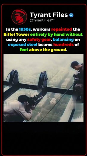 When Workers Risked Their Lives on the Eiffel Tower 🗼⚠️