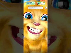 Tooth brush timer with ginger funny cat