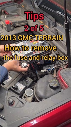 How to remove fuse and repay box | 2013 GMC TERRAIN