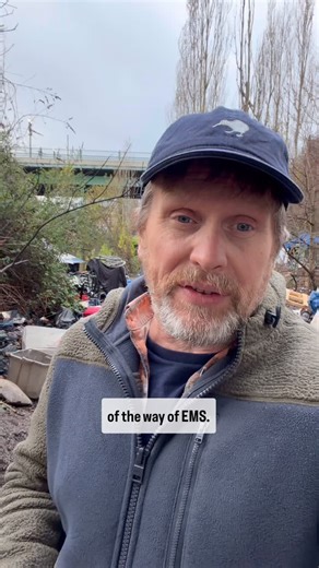 The Streets on Instagram: "And out of the way Homeless camp might be preferred to most people, but it also puts the homeless person at much higher risk of death because it makes it significantly harder for EMS to get to them in time. #homeless"