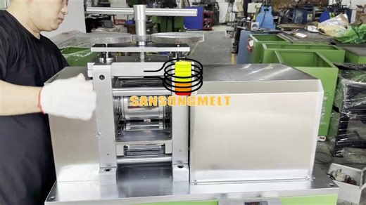 SanSongMelt-Jewelry Machine Sheet Rolling Mill Gold Foil Making Machine Goldleaf Rolling Mill | SanSong Melt