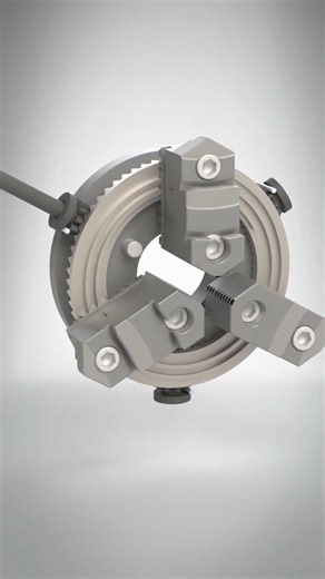 Lathe Chuck Working | Animation | Solidworks | 3D | CAD | MECHANICAL | Machine | Tool