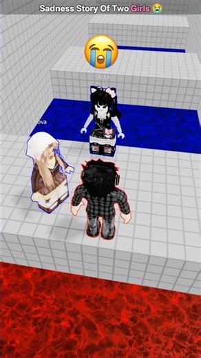 Roblox Sadness Story Of Two Girls 😭💔 Sad Story…
