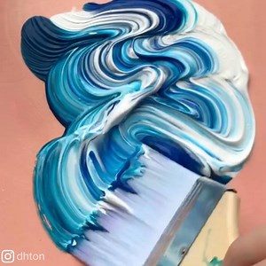 Watching acrylic art being painted is so soothing 🎨 Credit: https://www.instagram.com/dhton/ | Goodful