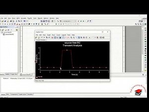 Multisim 07 Transient analysis of source free RC circuit
