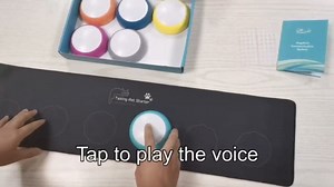 Dog Buttons for Communication,6pack Dog Talking Button Set with Non-Slip Pad and 25 Stickers,Recordable Button Teach Your Dog to Make Sound What They Want (Battery Included)