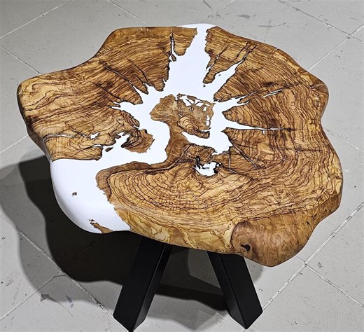 Custom Epoxy Resin Live Edge Coffee Table - Etsy