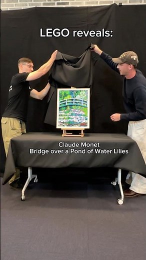 LEGO Monet Bridge over a pond of water Lilies #lego #monet