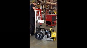 5K views · 31 reactions | We just finished this cart today to hold a power unit and two sets of hydraulic lines. The amount of space we had was small so we added a slide out to keep the exhaust away from the tire and expose the pull start. | FMI | Facebook